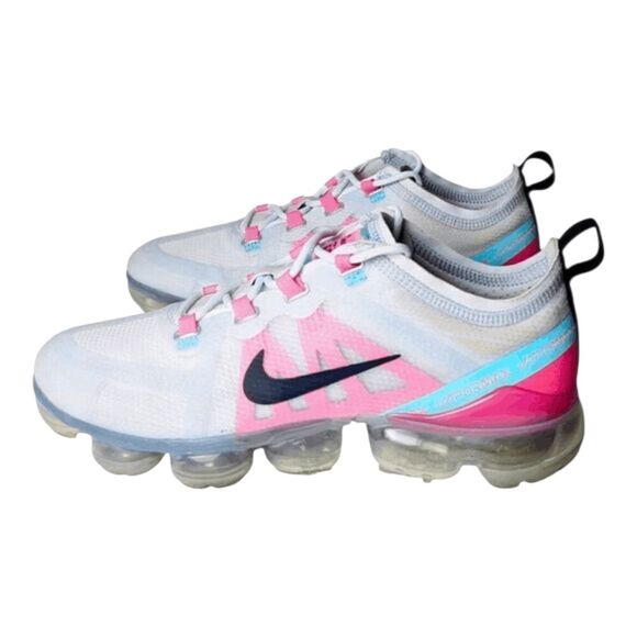 NIKE Air VaporMax 2019 'Grey Pink' Running Shoes Size 8 - Picture 3 of 9